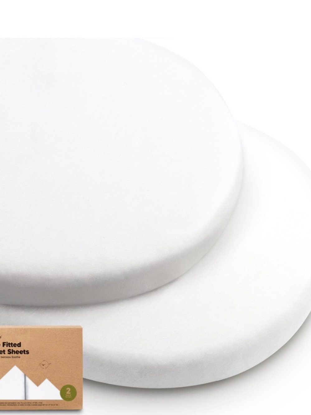 Organic Bassinet Sheets – White (Set)